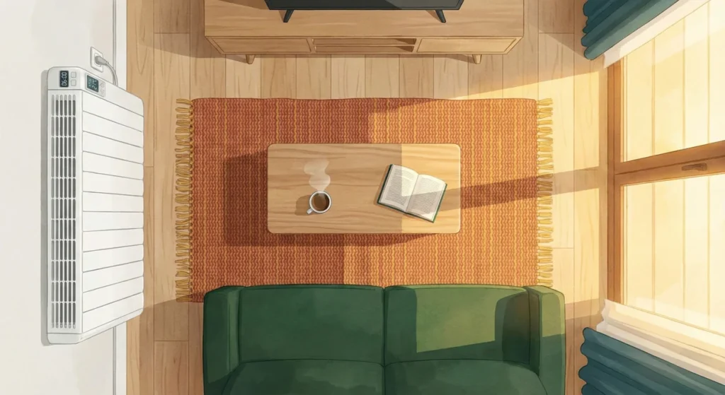 cuantas horas poner la calefaccion electrica